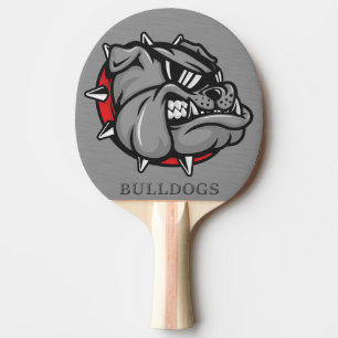 Raquette De Ping Pong Bulldogs Mascot Ping Pong Paddle