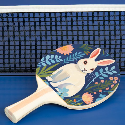 Raquette De Ping Pong Bunny Floral (Insitu)