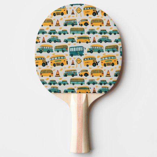 Raquette De Ping Pong Bus scolaires (Devant)