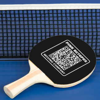 Raquette De Ping Pong Business Marketing QR Code