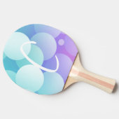 Raquette De Ping Pong C Nom initial Bubbles Jeux Paddle Bleu pourpre (Côté)