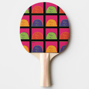 Raquette De Ping Pong cacahuètes   Art Pop moderne C'est Charlie Brown