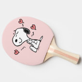Raquette De Ping Pong cacahuètes | Coeurs de snoopy (Côté)