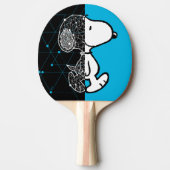 Raquette De Ping Pong cacahuètes | Conception géométrique Snoopy (Devant)