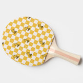 Raquette De Ping Pong cacahuètes | Drapeau À damiers bois (Côté)