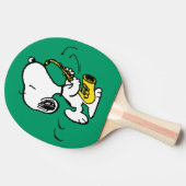 Raquette De Ping Pong cacahuètes | Lecteur Snoopy Saxophone (Côté)