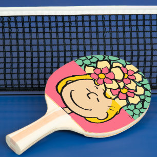 Raquette De Ping Pong cacahuètes   Moitié et demi-fleurs Sally