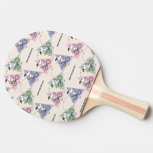 Raquette De Ping Pong cacahuètes | Snoopy Bike Ride Stats (Côté)