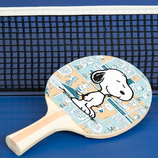 Raquette De Ping Pong cacahuètes | Snoopy Comic Motif (Insitu)