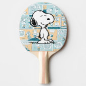 Raquette De Ping Pong cacahuètes | Snoopy Comic Motif (Devant)