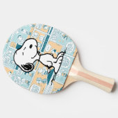 Raquette De Ping Pong cacahuètes | Snoopy Comic Motif (Côté)