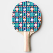 Raquette De Ping Pong cacahuètes | Snoopy Dark Blue Deco Dreams Motif (Devant)