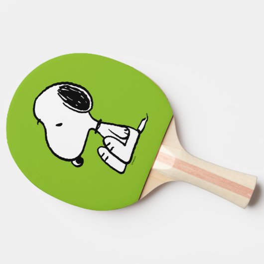 Raquette De Ping Pong cacahuètes | Snoopy En Bas (Côté)