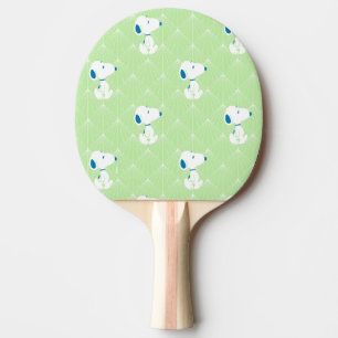 Raquette De Ping Pong cacahuètes   Snoopy Green Deco Dreams Motif