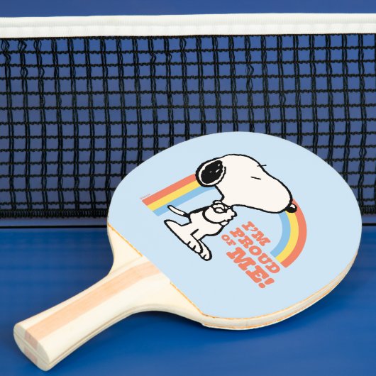Raquette De Ping Pong cacahuètes | Snoopy Je suis fier de moi (Insitu)