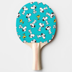 Raquette De Ping Pong cacahuètes   Snoopy & Lunettes de soleil Motif