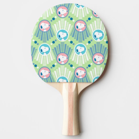 Raquette De Ping Pong cacahuètes | Snoopy Mint Green Deco Dreams Motif (Devant)