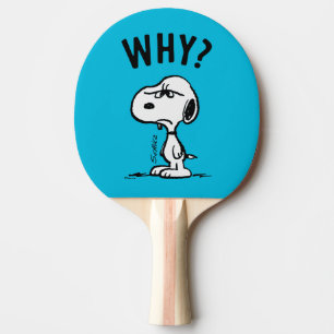 Raquette De Ping Pong cacahuètes   Snoopy Se Demande Pourquoi ?