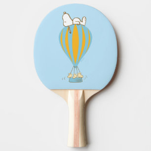 Raquette De Ping Pong cacahuètes   Snoopy & Woodstock Hot Air Balloon
