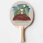 Raquette De Ping Pong cacahuètes | Snoopy & Woodstock Satisfaction pure (Devant)