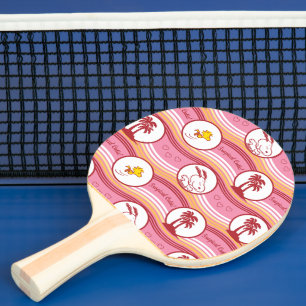 Raquette De Ping Pong cacahuètes   Snoopy & Woodstock Tropical Cutie