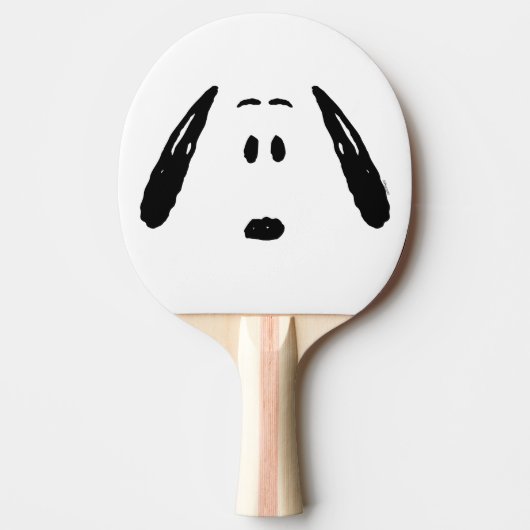 Raquette De Ping Pong cacahuètes | Visage Snoopy (Devant)