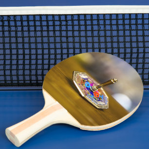 Raquette De Ping Pong Cadeau de dreidel de Hanukkah SlipperyJoe à base o