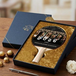 Raquette De Ping Pong Cadeau de fin d'études drôle avec photo personnali
