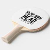 Raquette De Ping Pong cadeau de jour mère drôle pour mère maman (Devant Angle)