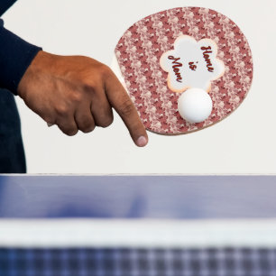 Raquette De Ping Pong Cadeau floral personnalisé et sur mesure pour la f