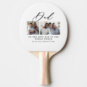Raquette De Ping Pong Cadeau minime de script multi photo moderne (Devant)