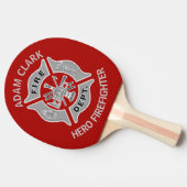 Raquette De Ping Pong Cadeau personnalisé pour pompiers (Côté)