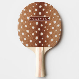Raquette De Ping Pong Cadeaux Personnalisés avec Impression de Cerf à l'