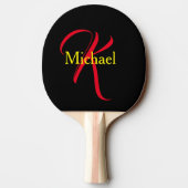 Raquette De Ping Pong Cadeaux Personnalisés Pour Hommes - Monogrammes (Dos)