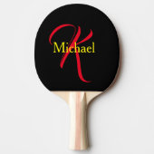 Raquette De Ping Pong Cadeaux Personnalisés Pour Hommes - Monogrammes (Devant)