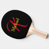 Raquette De Ping Pong Cadeaux Personnalisés Pour Hommes - Monogrammes (Côté)