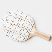 Raquette De Ping Pong Café caféine Formule chimique moléculaire (Côté)