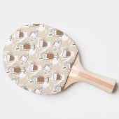 Raquette De Ping Pong Café, motif doux (Côté)