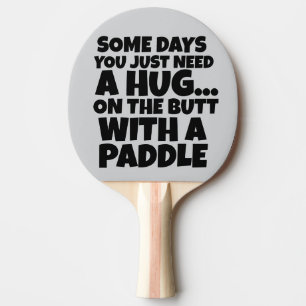 RAQUETTE DE PING PONG CALIN DRÔLE AVEC UNE RAQUETTE PING PONG 4 FEMME