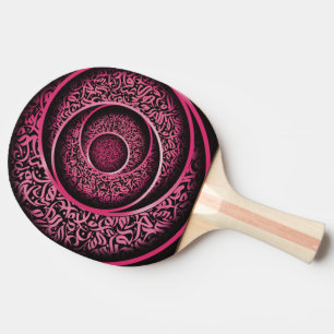 Raquette De Ping Pong calligraphie arabe 3d