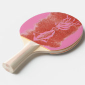 Raquette De Ping Pong "Calmar géant sur rose" Ping Pong Paddle (Devant Angle)