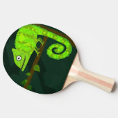 Raquette De Ping Pong Caméléon mignon vert (Côté)