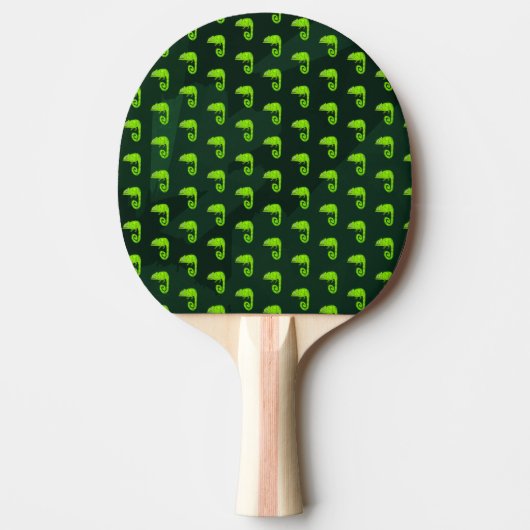Raquette De Ping Pong Caméléon vert mignon (Devant)