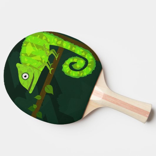 Raquette De Ping Pong Caméléon vert mignon (Côté)