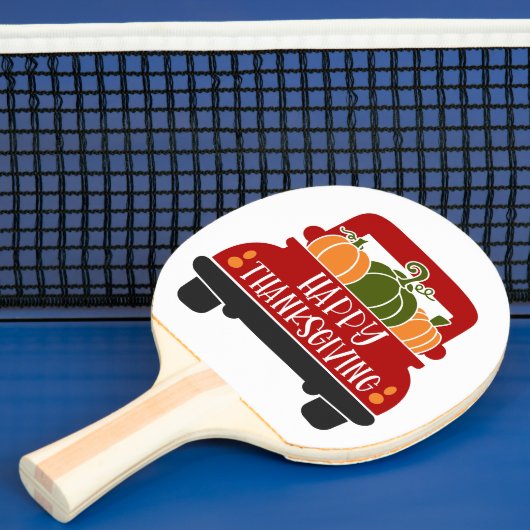 Raquette De Ping Pong Camion de Thanksgiving (Insitu)