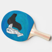 Raquette De Ping Pong Camion Ombre Sur Bleu (Côté)