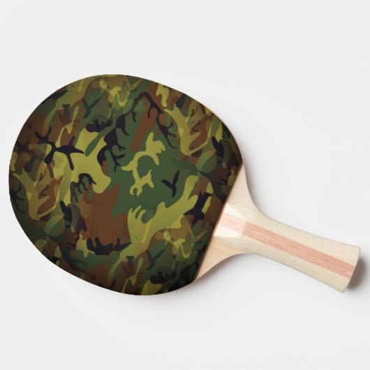 Raquette De Ping Pong Cammo vert (Côté)