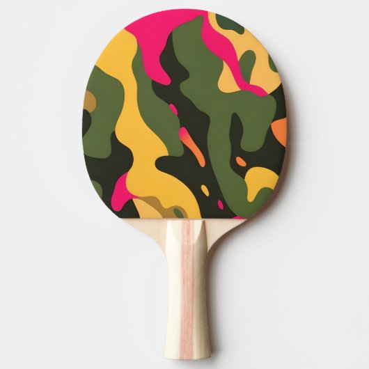 Raquette De Ping Pong Camo Abstrait Ping Pong Paddle (Devant)