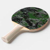Raquette De Ping Pong Camo Vert Funky (Devant Angle)