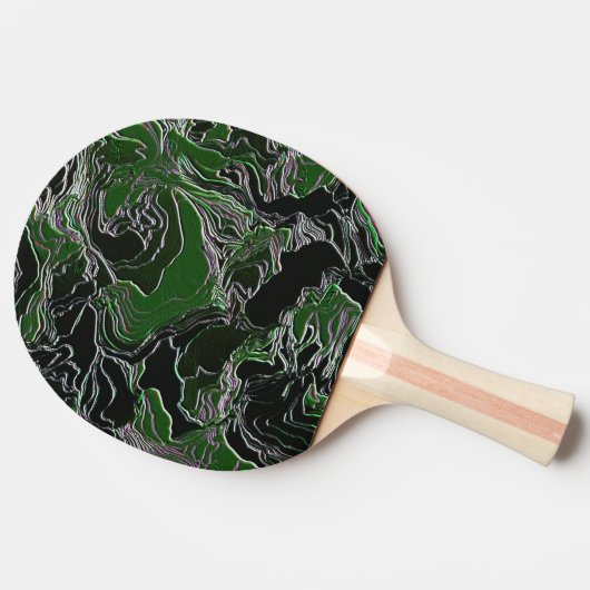 Raquette De Ping Pong Camo Vert Funky (Côté)